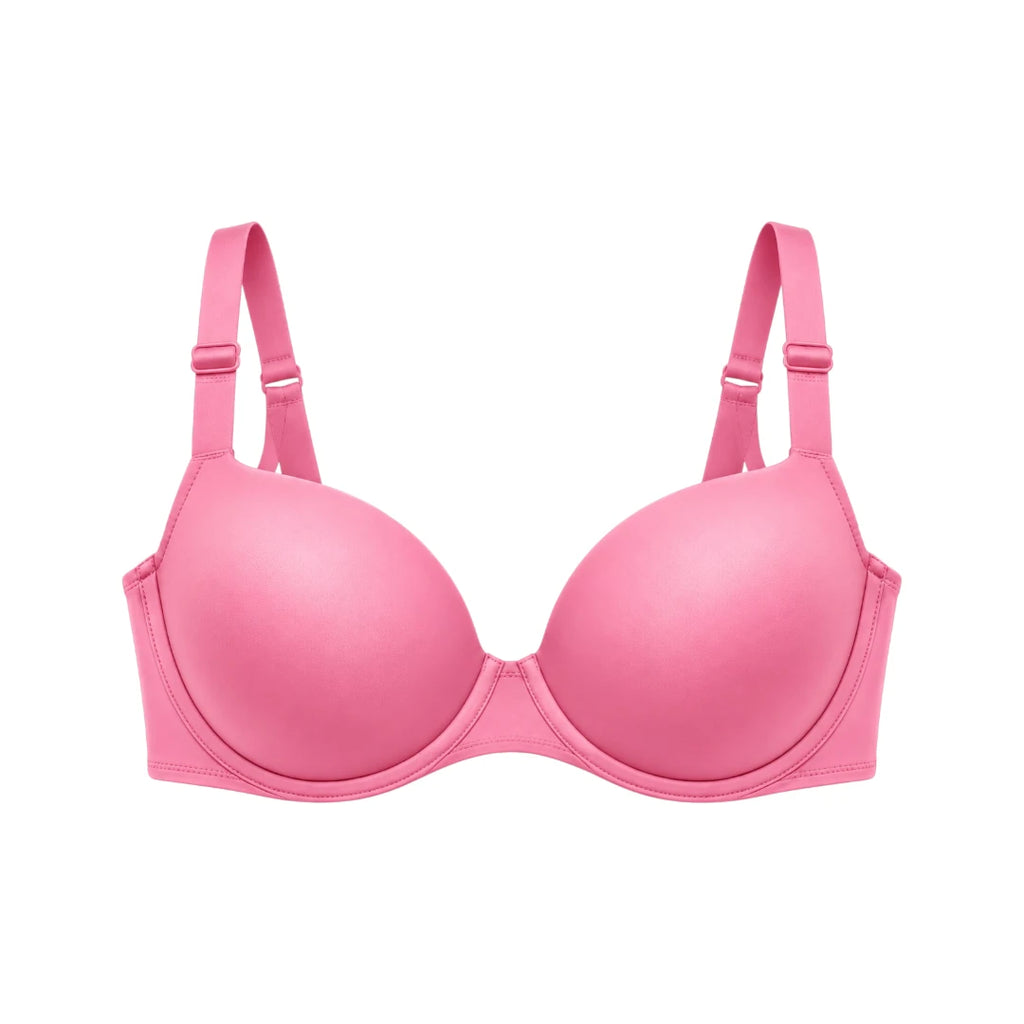 Zevier Pink Push-Up Bra – Padded Everyday Comfort
