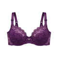 Zevier Purple Lace Bra – Floral Design & Everyday Comfort