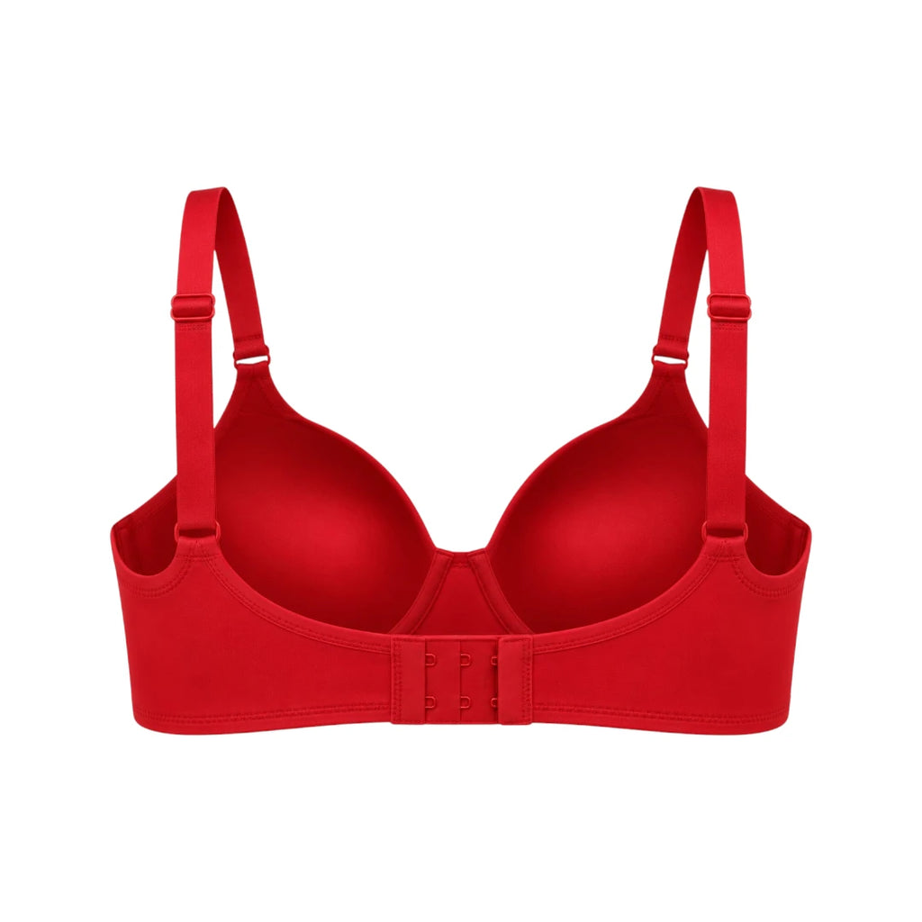 Zevier Red T-Shirt Bra – Smooth Everyday Comfort